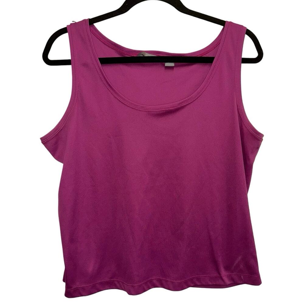 Investments Purple Sleeveless Tank Top Women's Large Casual Stretch